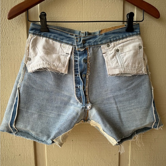 Vintage Levi’s 501 selvedge jean shorts Tag 28 Fit 24 - Picture 6 of 9
